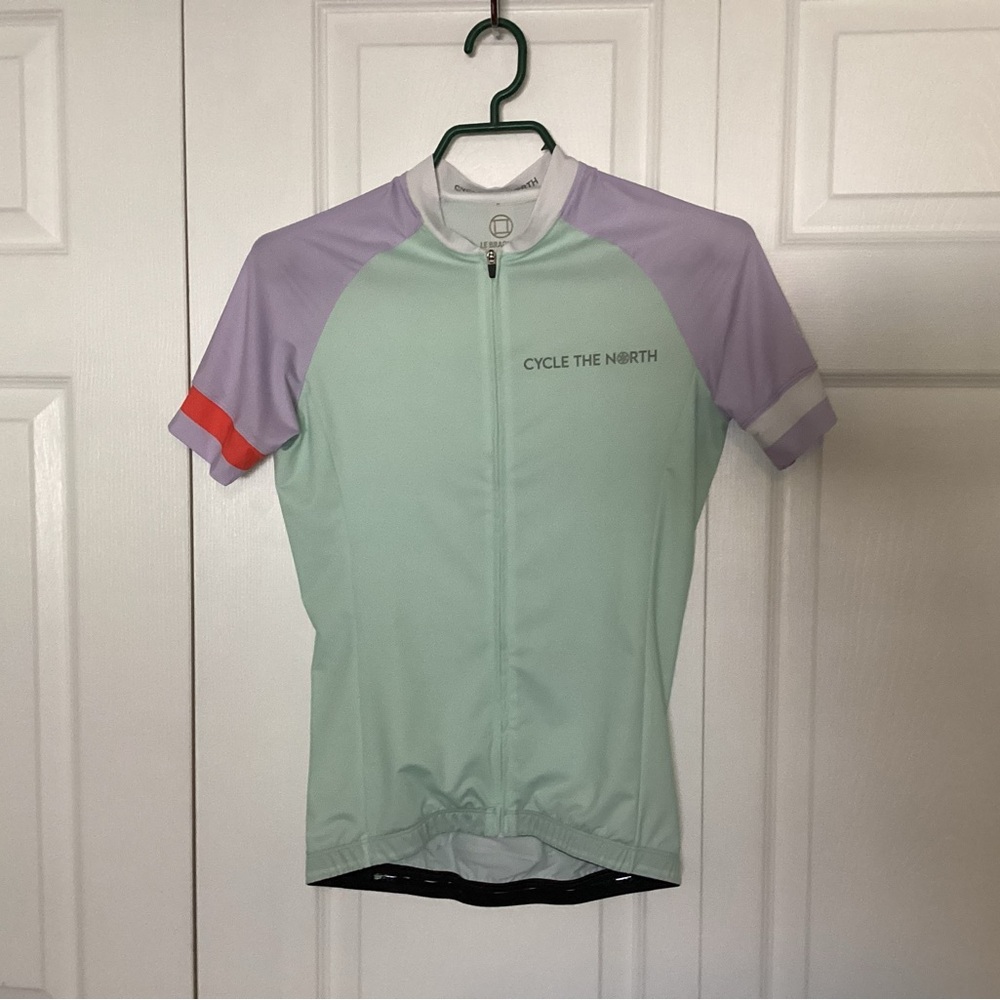 Le Braquet CC Cycle the North Mint and Lavender Cycling Jersey
